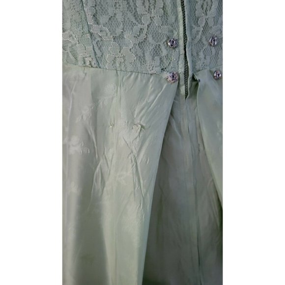 70s‎ Green Renaissance Style Dress - Picture 7 of 8